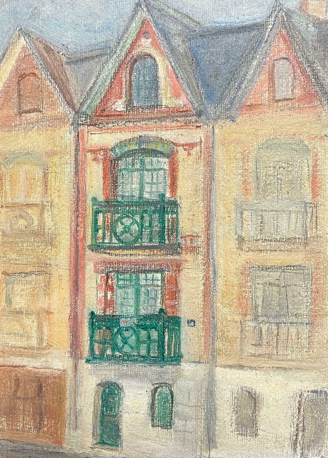 Simone Forge1930's French Impressionist Charming French Townhouse With Green Balconies19th Century