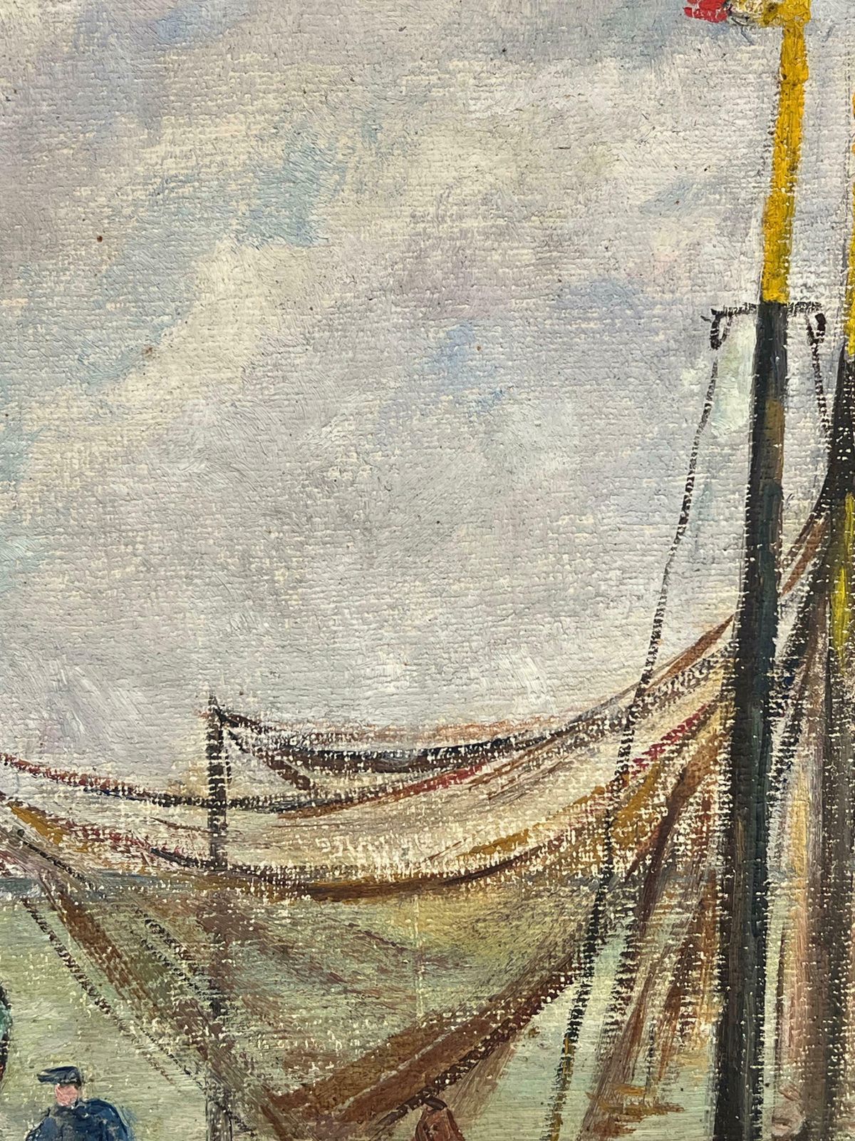 Simone Forgebeached Fishing Boats Resting On The Shoreline Under A Cloudy Sky19th Century photo vinterior