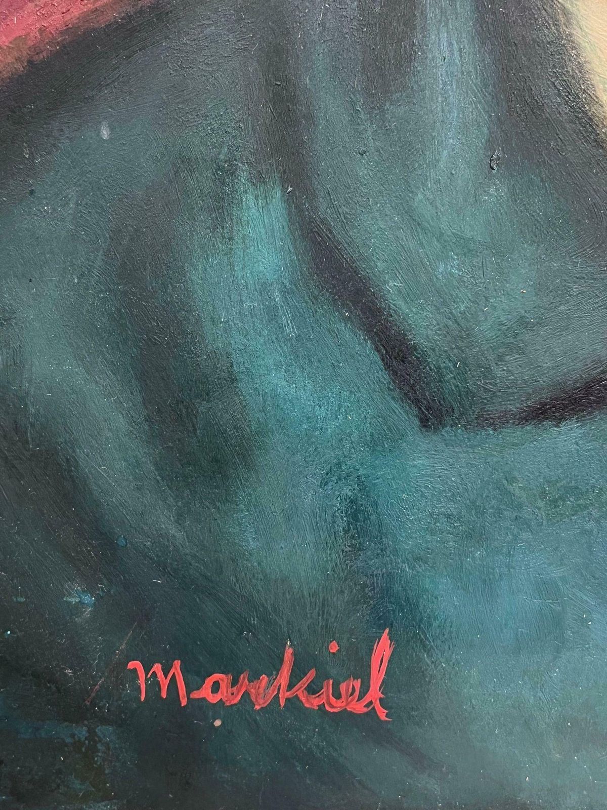 Jacob Markiel20th Century French Modernist Portrait Of Lady French / Polish Artist photo Art