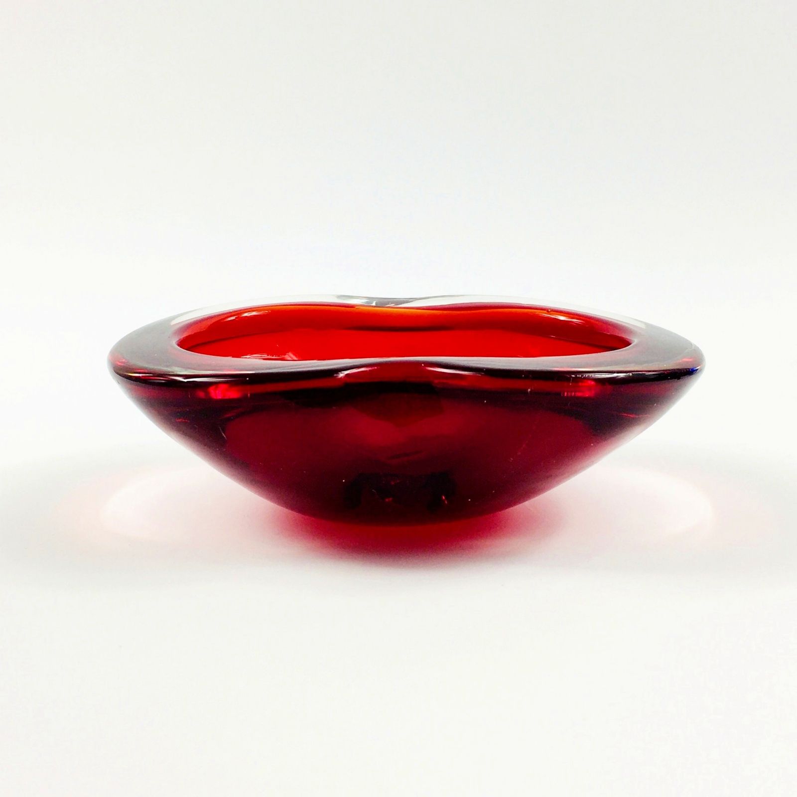Large Sommerso Murano Glass Bowl Or Vide Poche Attributed To Flavio Poli, Italy, 1960s/1970s photo Home Decor