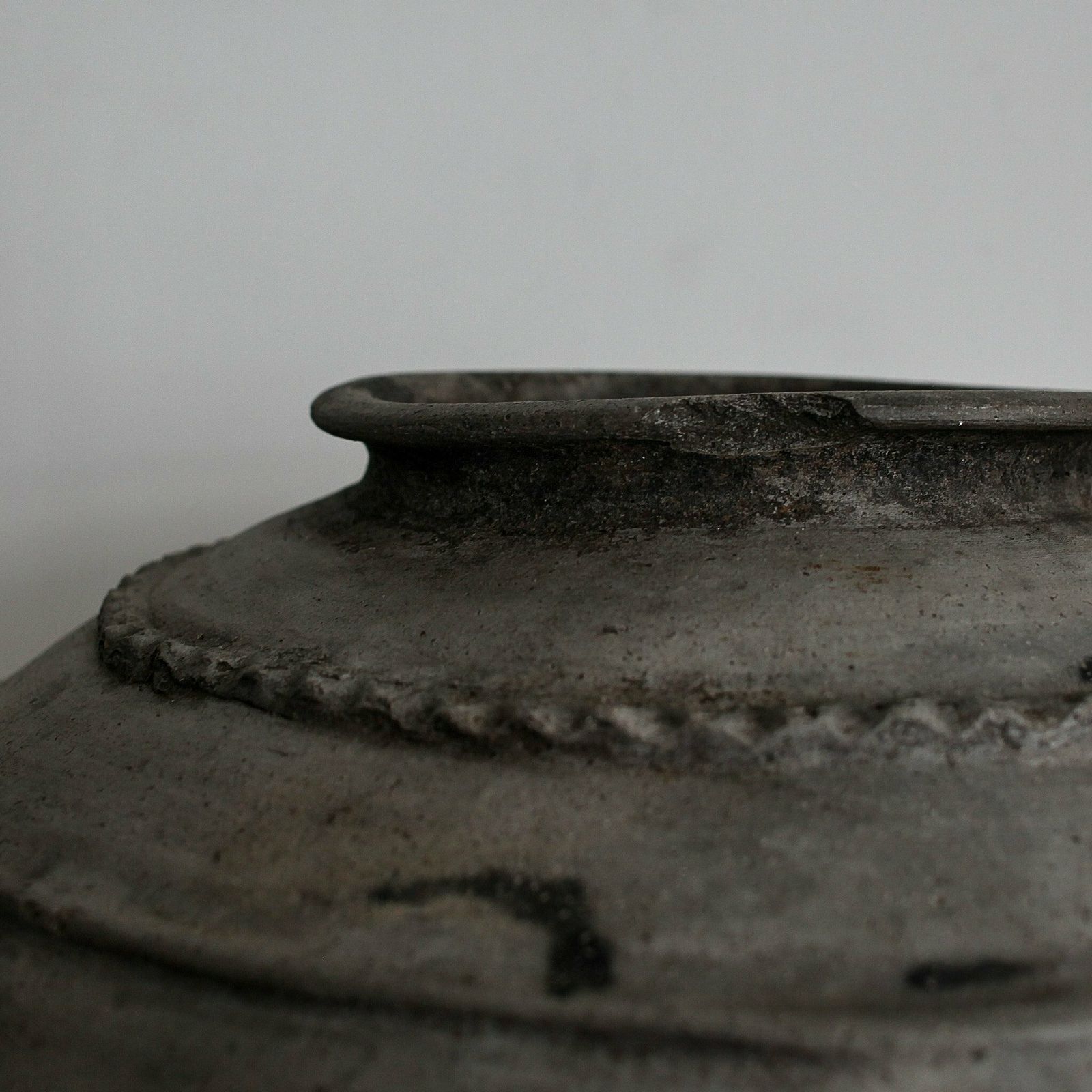 Large 19th C. Black Terracotta Portuguese Vessel photo buy