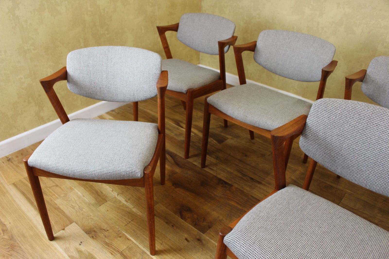 8 Model 42 Kai Kristiansen Teak Dining Chairs photo buy