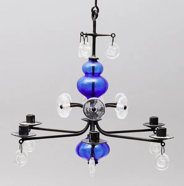 Hanging Candelabra By Erik Hoglund Produced By Boda, Sweden photo furniture