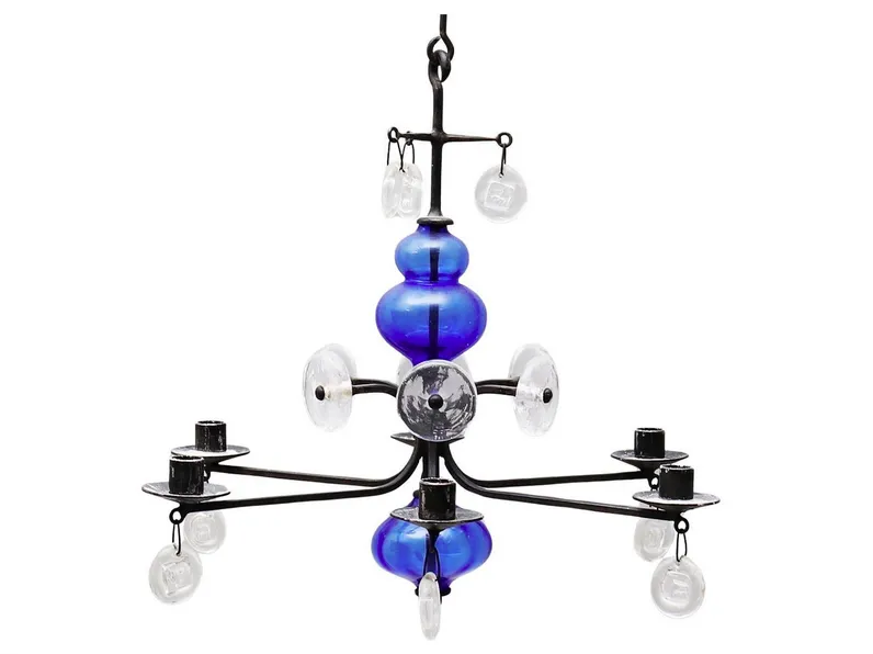 Hanging Candelabra By Erik Hoglund Produced By Boda, Sweden photo 1800.0