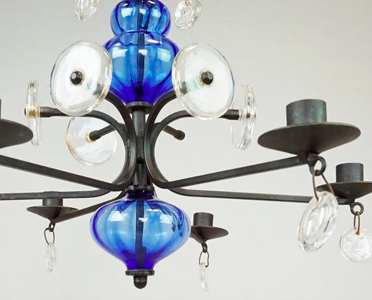 Hanging Candelabra By Erik Hoglund Produced By Boda, Sweden photo buy