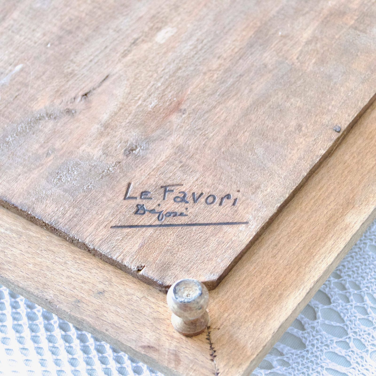 Home Decor Very Large 19th Century Iron Earth Trivet Le Favori Oiseau photo