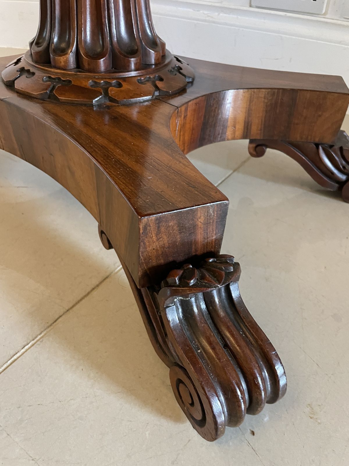 Antique 19th Century Quality Carved Rosewood Card Table photo 2125.0