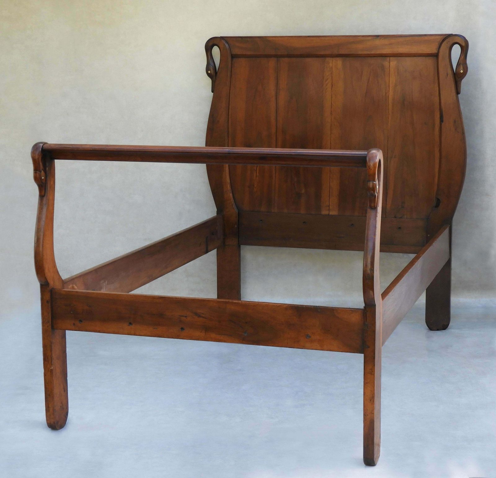 Antique 'Swan Neck' Bed C1900 France photo furniture
