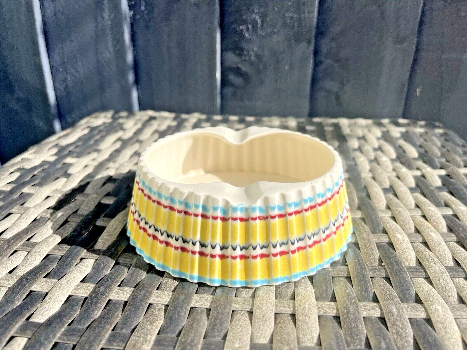 Mid Century Modern 60's Hornsea Rainbow John Clappison 540 Ribbed Retro Ashtray photo furniture