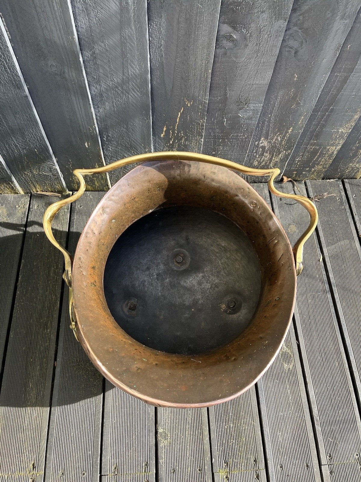 photo vinterior Antique Arts & Crafts Copper Brass Coal Bucket Benham Froud Christopher Dresser