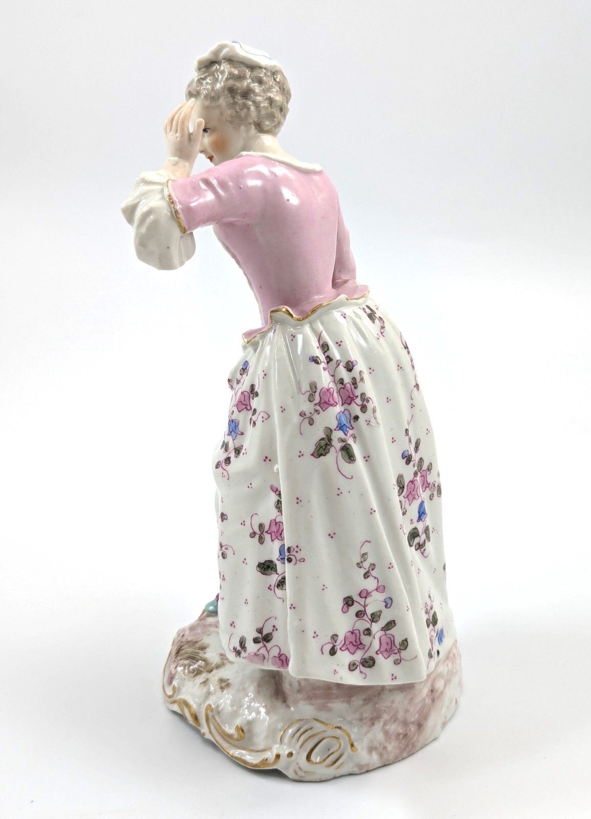 Antique Porcelain Figurine Of Young Woman, Samson, France, C. 1860. photo for sale