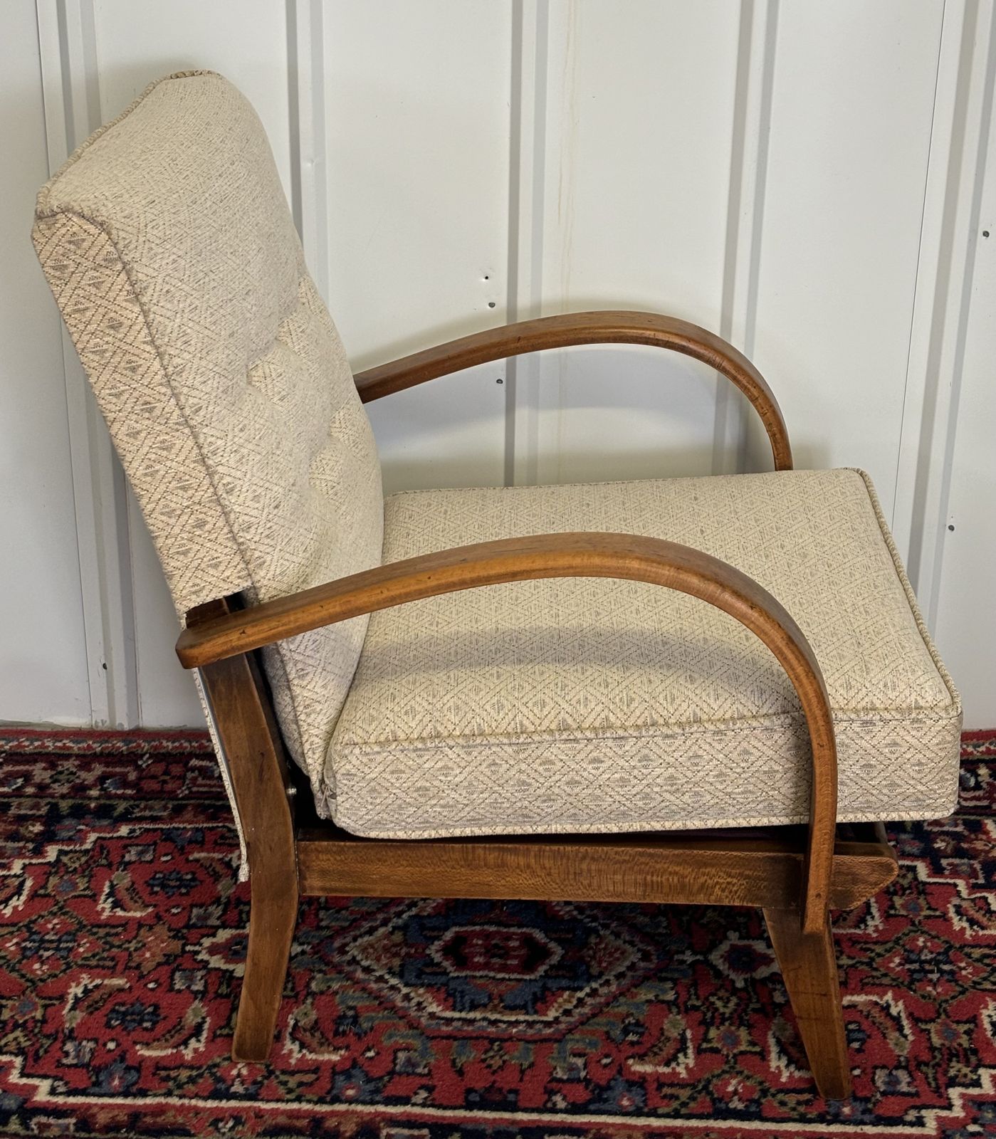 Newly Upholstered Art Deco Bentwood Armchair photo furniture