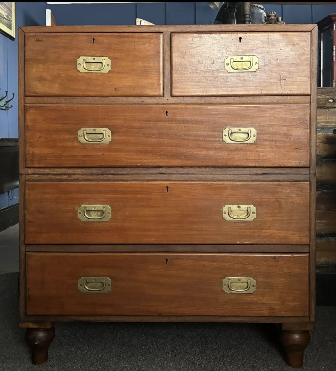 Antique Two Part Chest Of Drawers