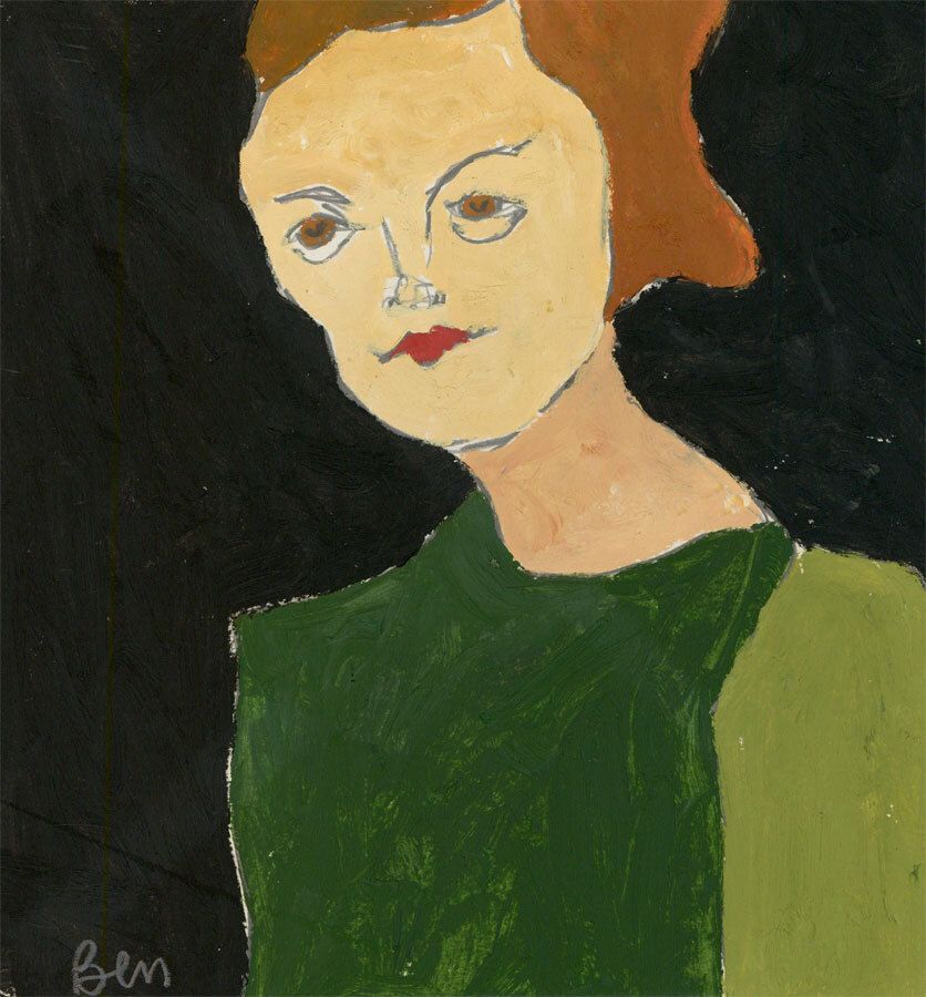 Ben Carrivick Contemporary Oil, The Green Dress