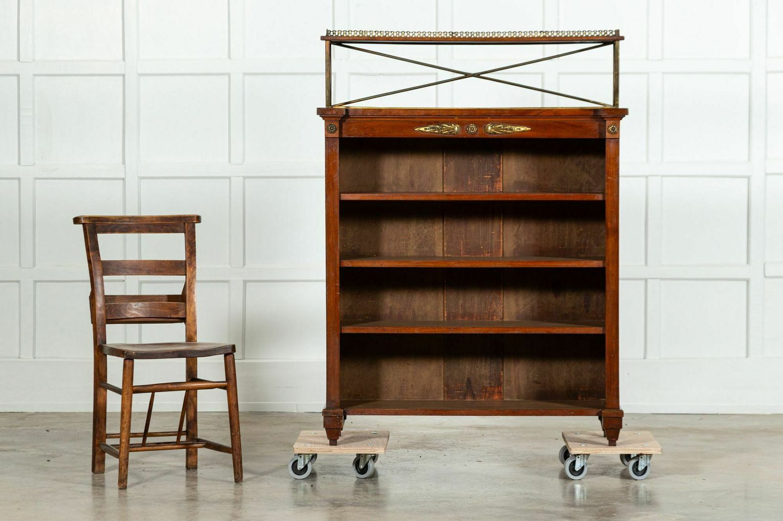 French 19thc Empire Revival Mahogany Bookcase photo 2818.0