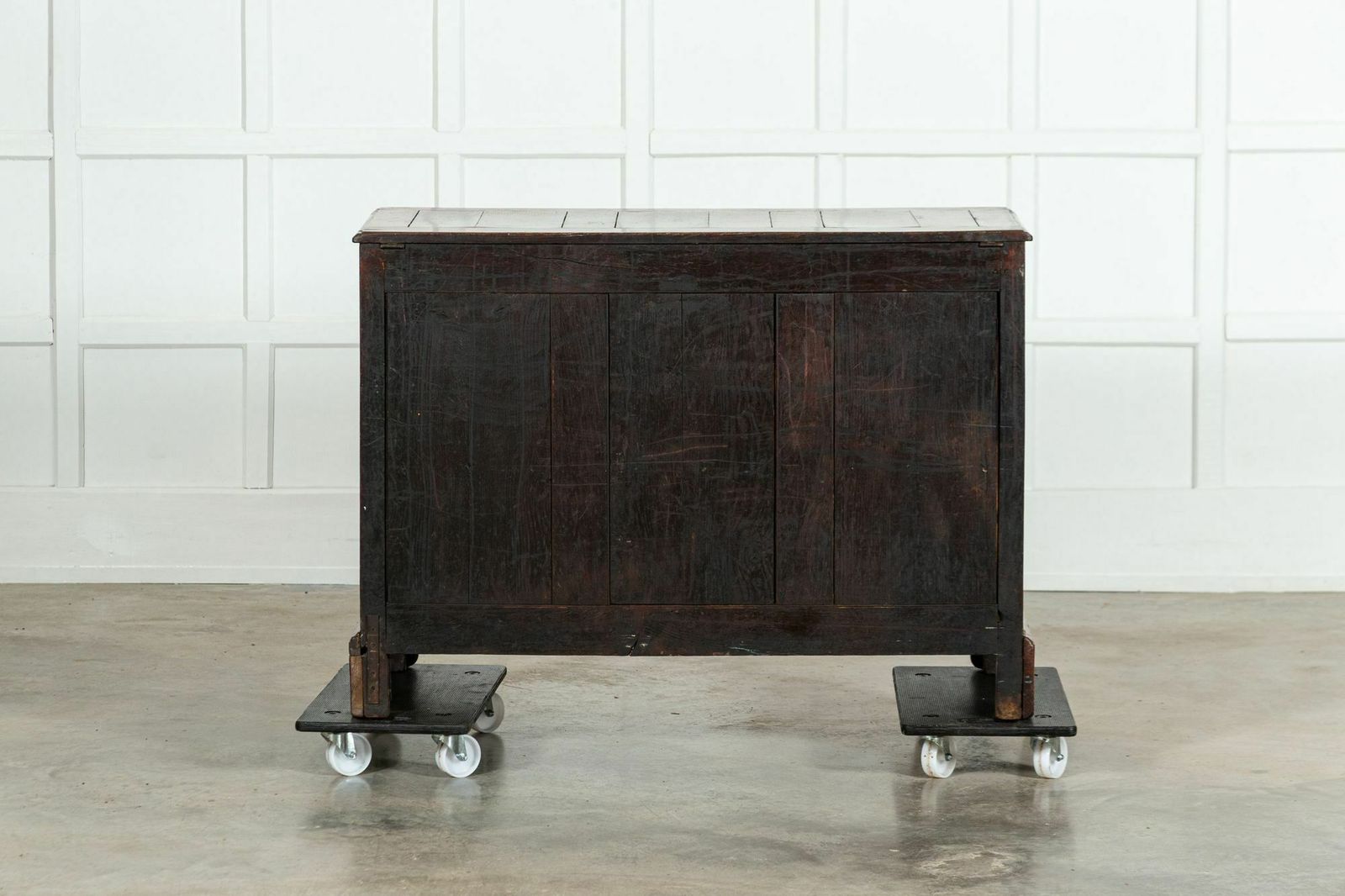 photo vintage George III English Oak Mule Chest
