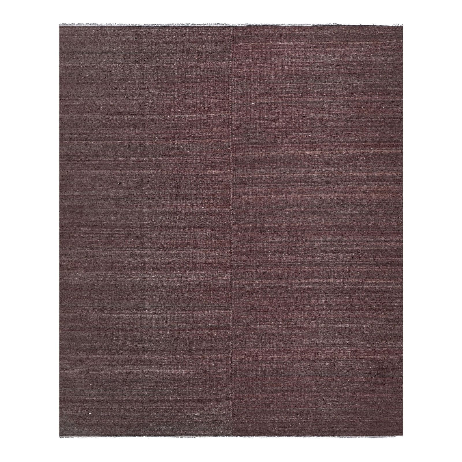 Decorative Striped Turkish Kilim Rug 9' X 10'8''
