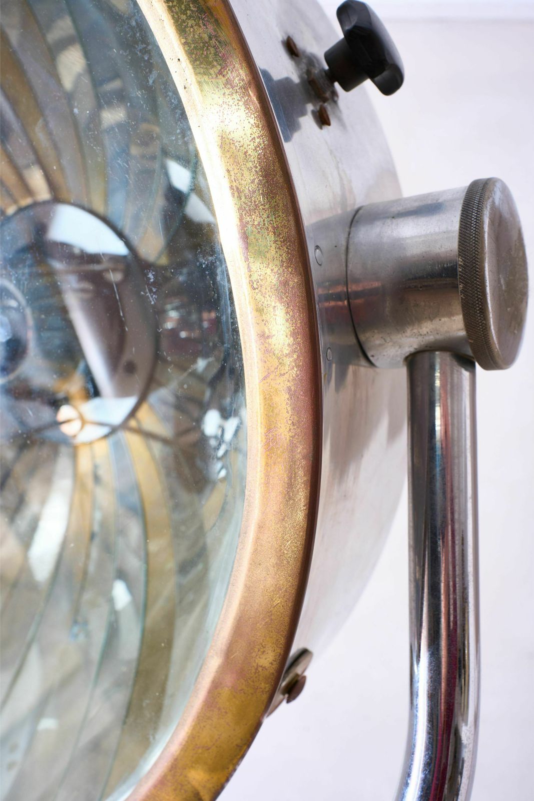 20th Century Chrome And Brass Medical Floor Lamp photo 1950.0