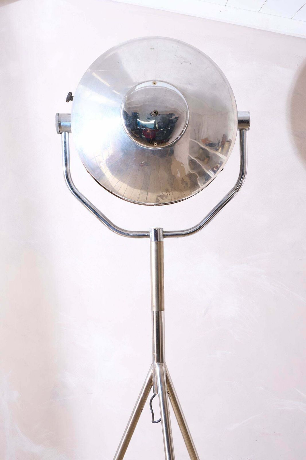 20th Century Chrome And Brass Medical Floor Lamp photo buy