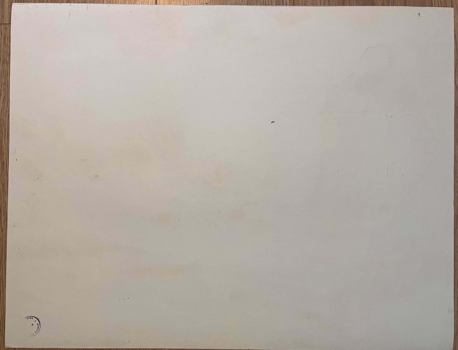 photo furniture Josine Vignonmid Century French Original Pastel Drawing Of Stone House With Courtyard1950's