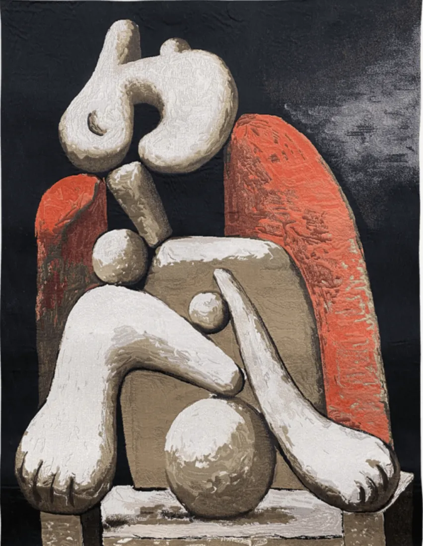 Picasso Tapestry "Femme Au Fauteuil Rouge" photo furniture