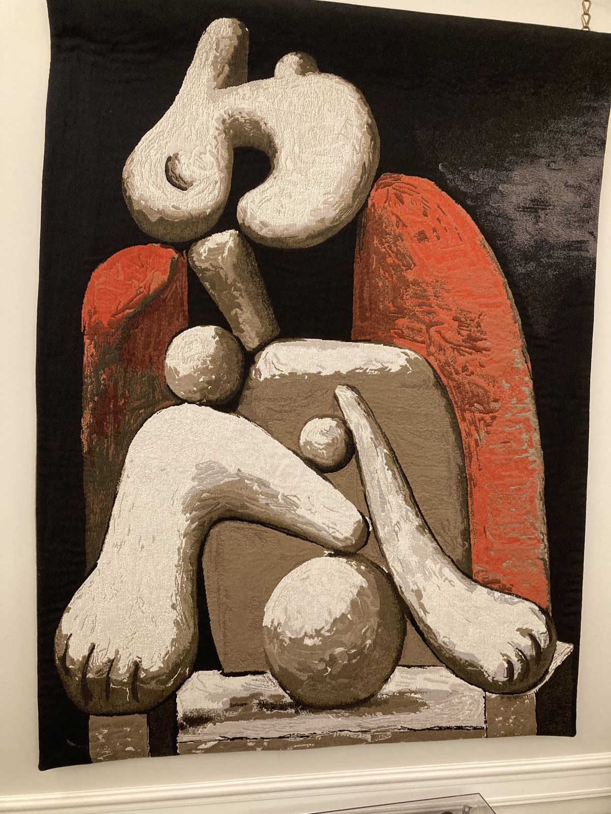 Picasso Tapestry "Femme Au Fauteuil Rouge" photo Art