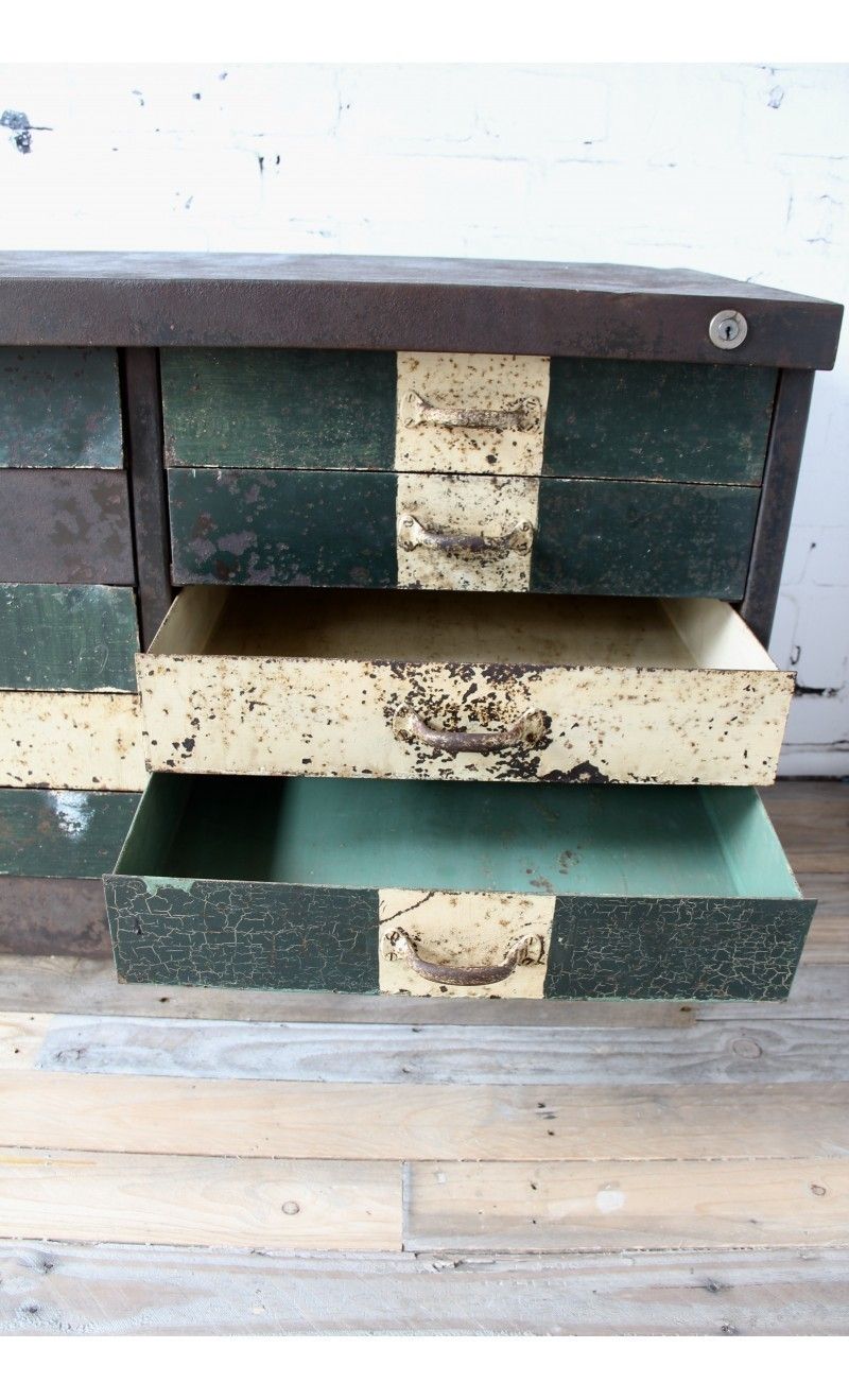 Industrial Metal Chest Of Drawers photo 406.0