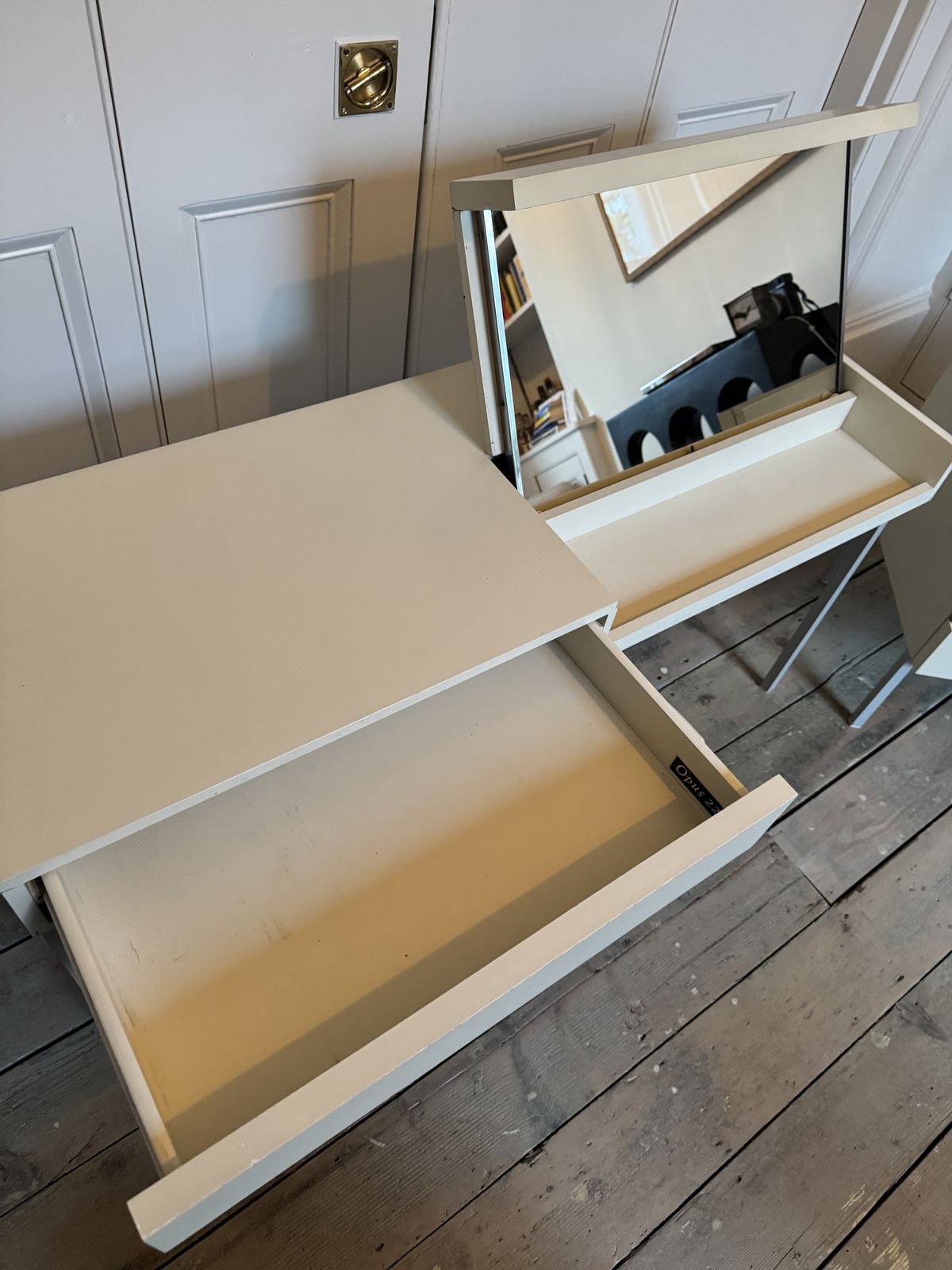Mid Century Modern, Opus 22 Cream Dressing Table photo furniture