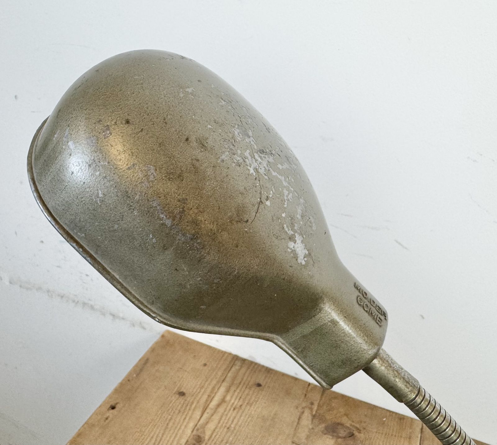 Vintage Grey Italian Gooseneck Table Lamp From Gcme, 1950s photo furniture