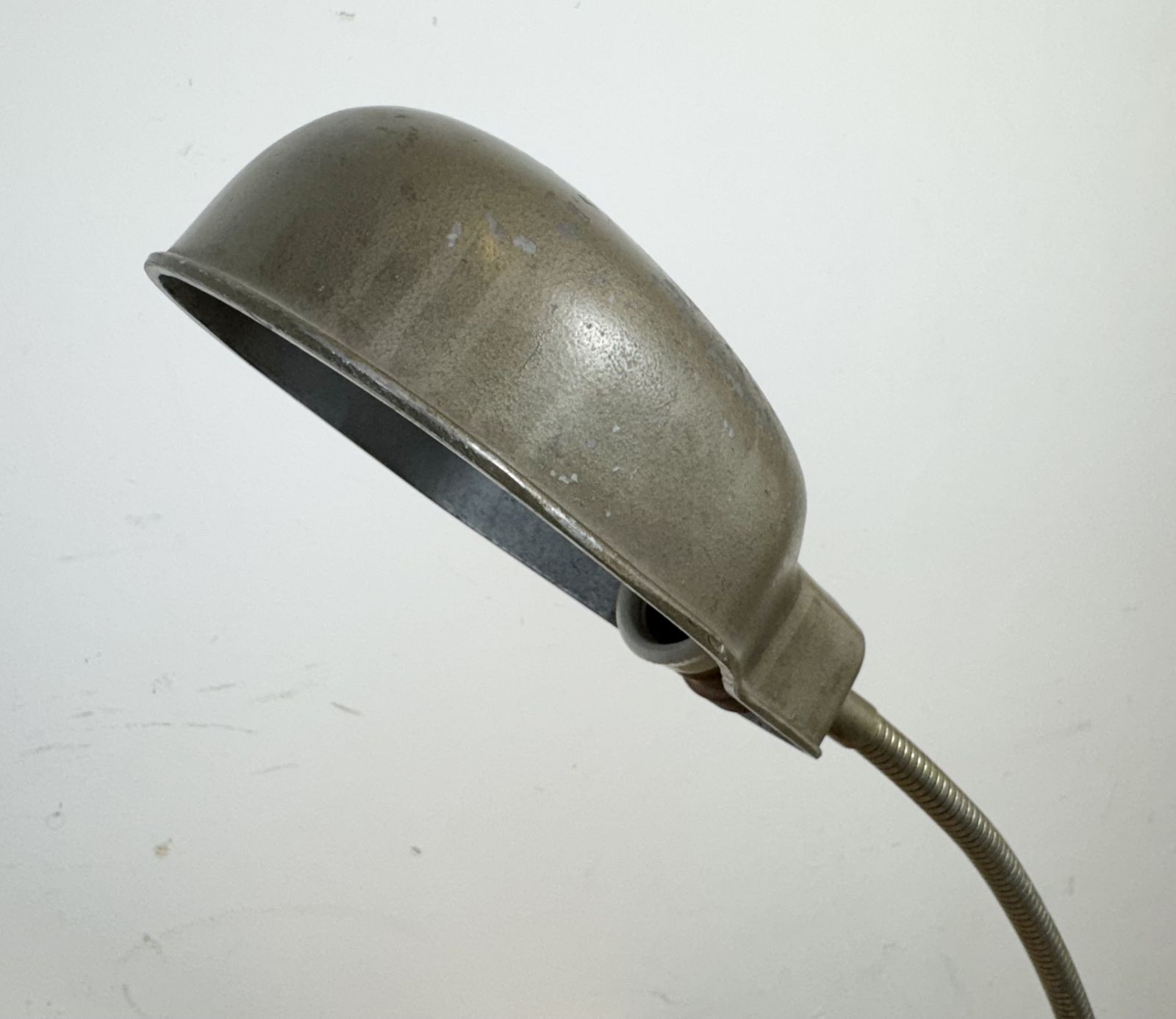 Vintage Grey Italian Gooseneck Table Lamp From Gcme, 1950s photo for sale