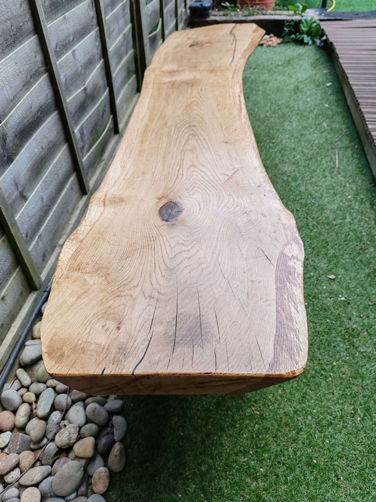 Rustic Oak Bench photo Garden Furniture