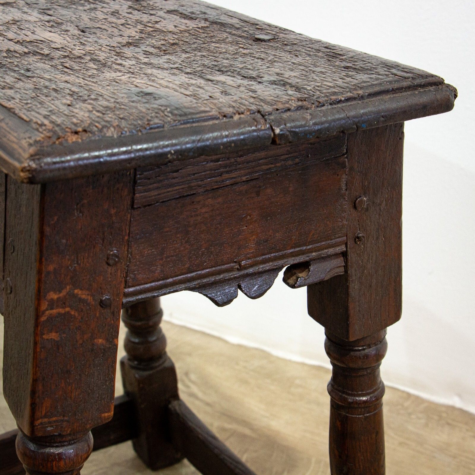 17th Century Oak Joint Or Coffin Stool photo buy