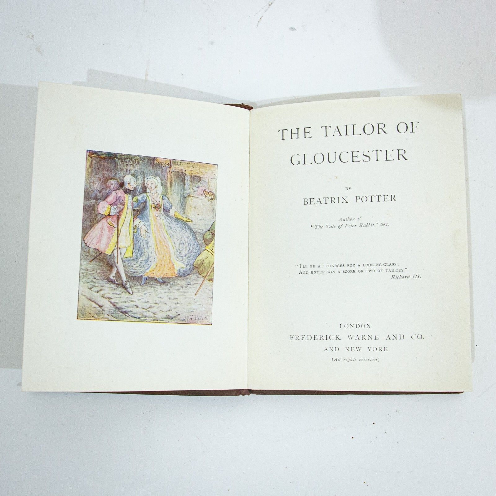 Beatrix Potter 1st Trade Edition ' The Tailor Of Gloucester' photo 705.0