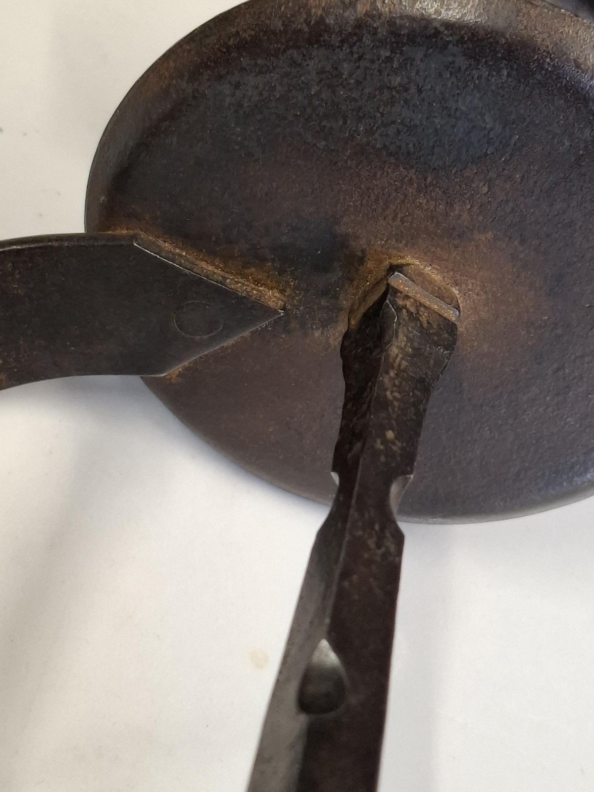 Antique Iron Arts And Crafts German Made Candle Chamber Stick photo Home Decor