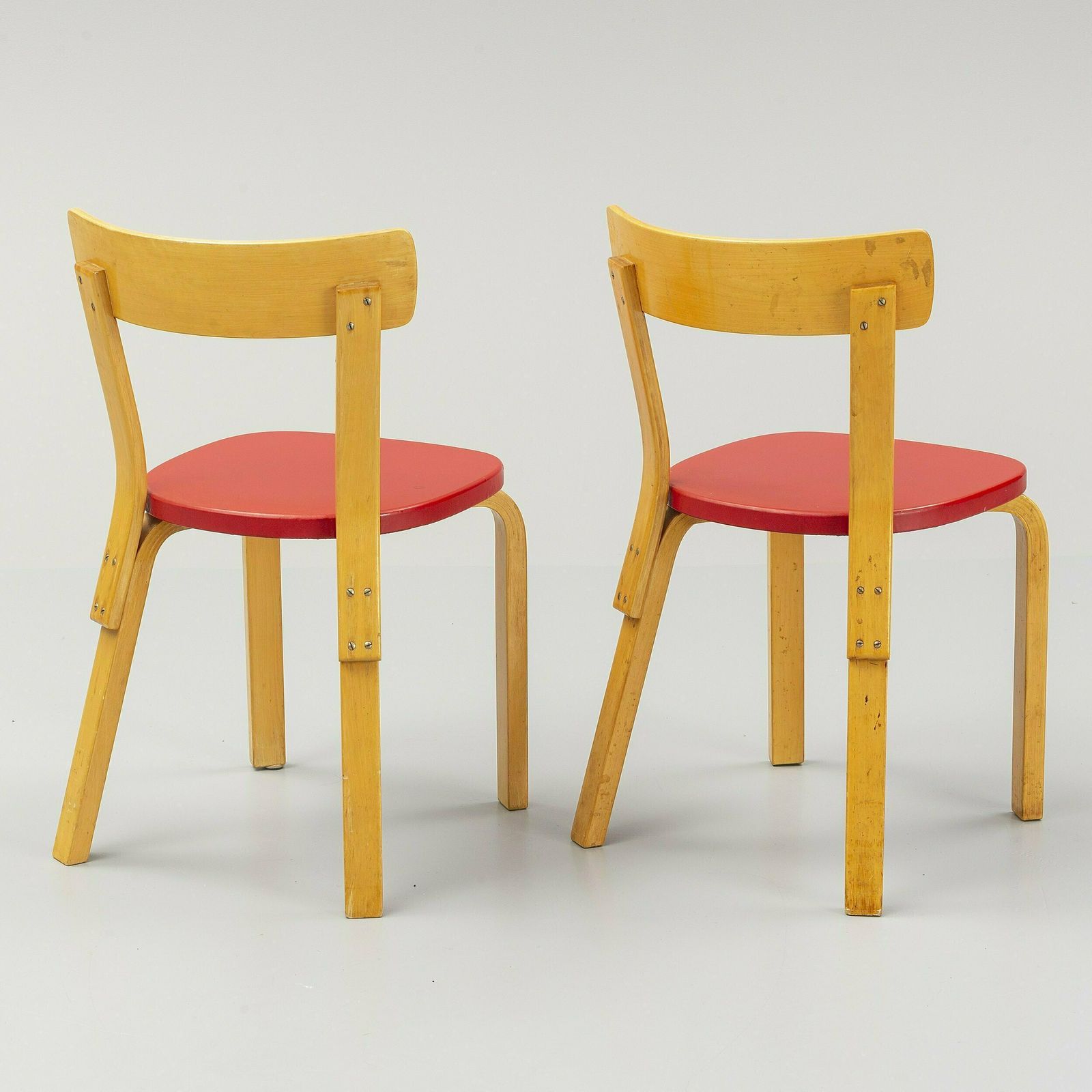 Alvar Aalto Chairs 69, Set Of 4 photo for sale