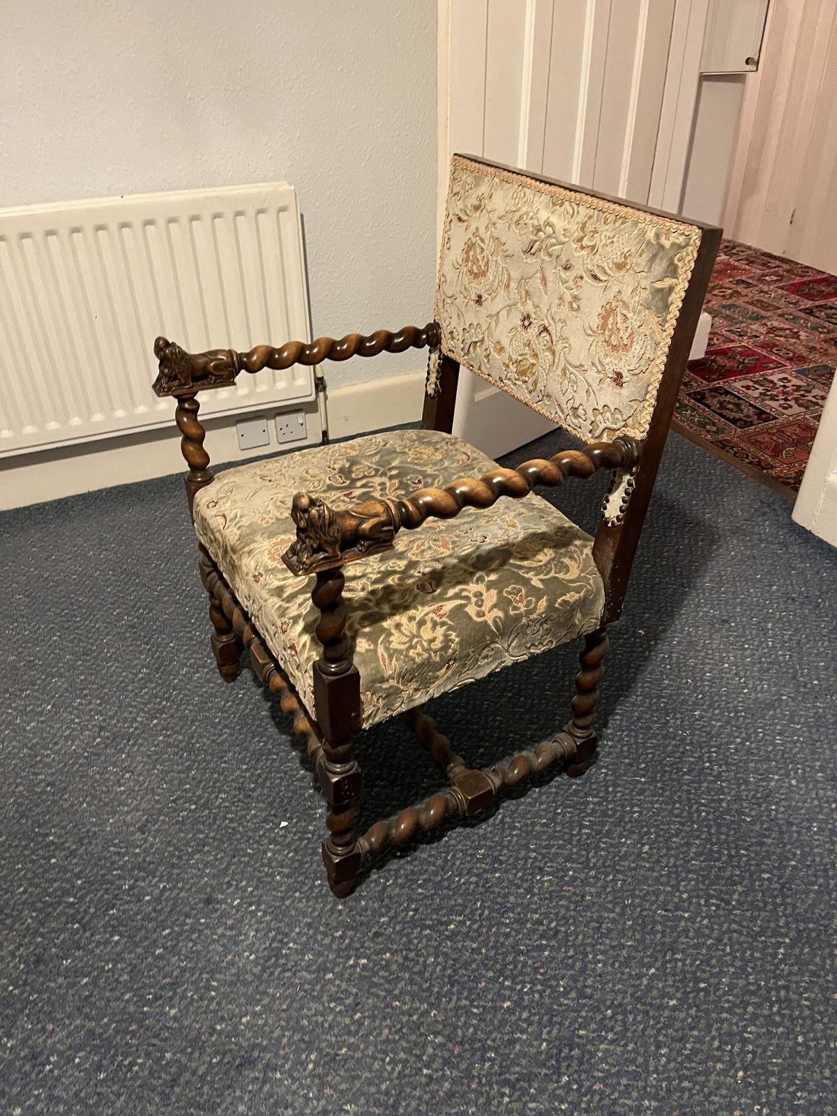 Scottish Carved Antique Chair photo furniture