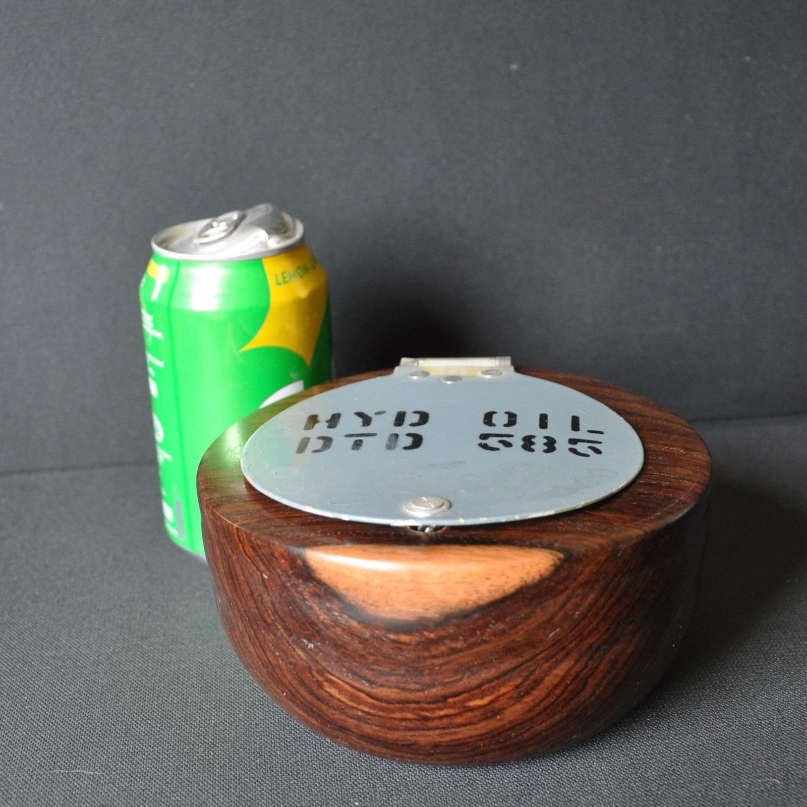 Raf Aircraft Hatch Mounted In Lead Wood Bowl photo 95.0