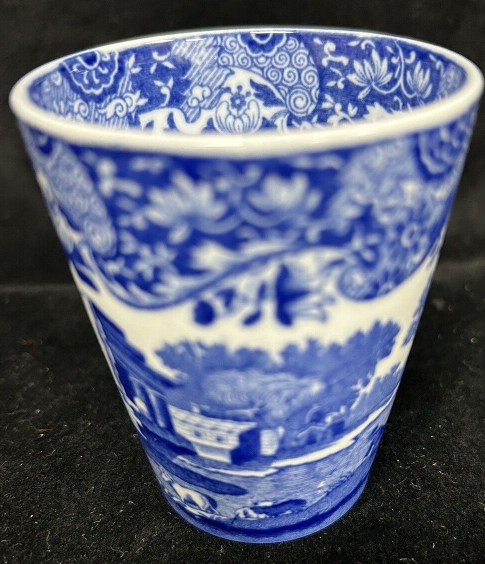 Vintage Copeland Spode Blue Italian Beaker Blue Backstamp photo 75.0