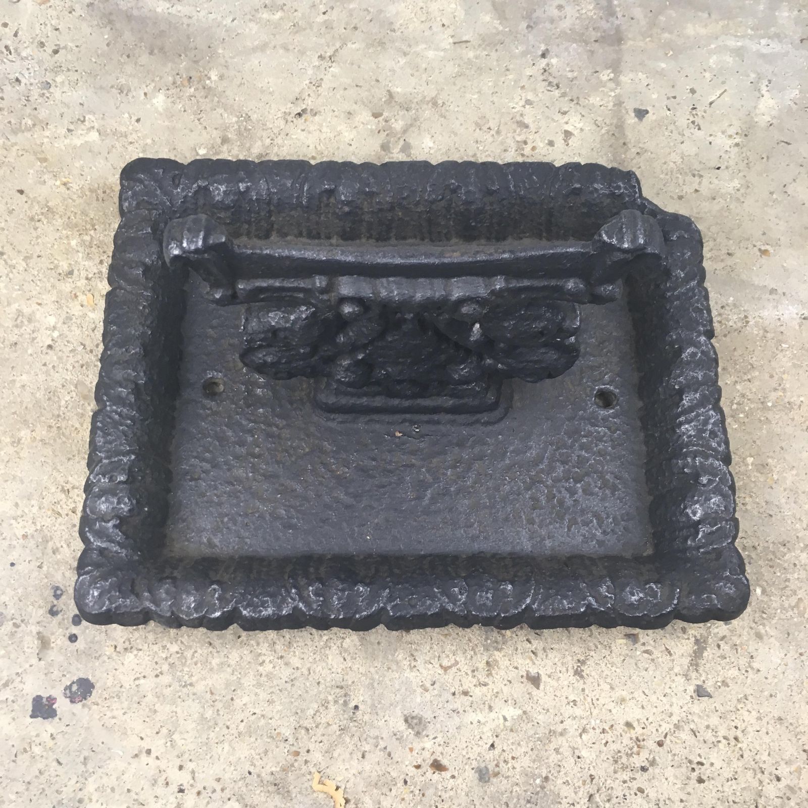 Ornate Victorian Cast Iron Boot Scraper photo Home Decor