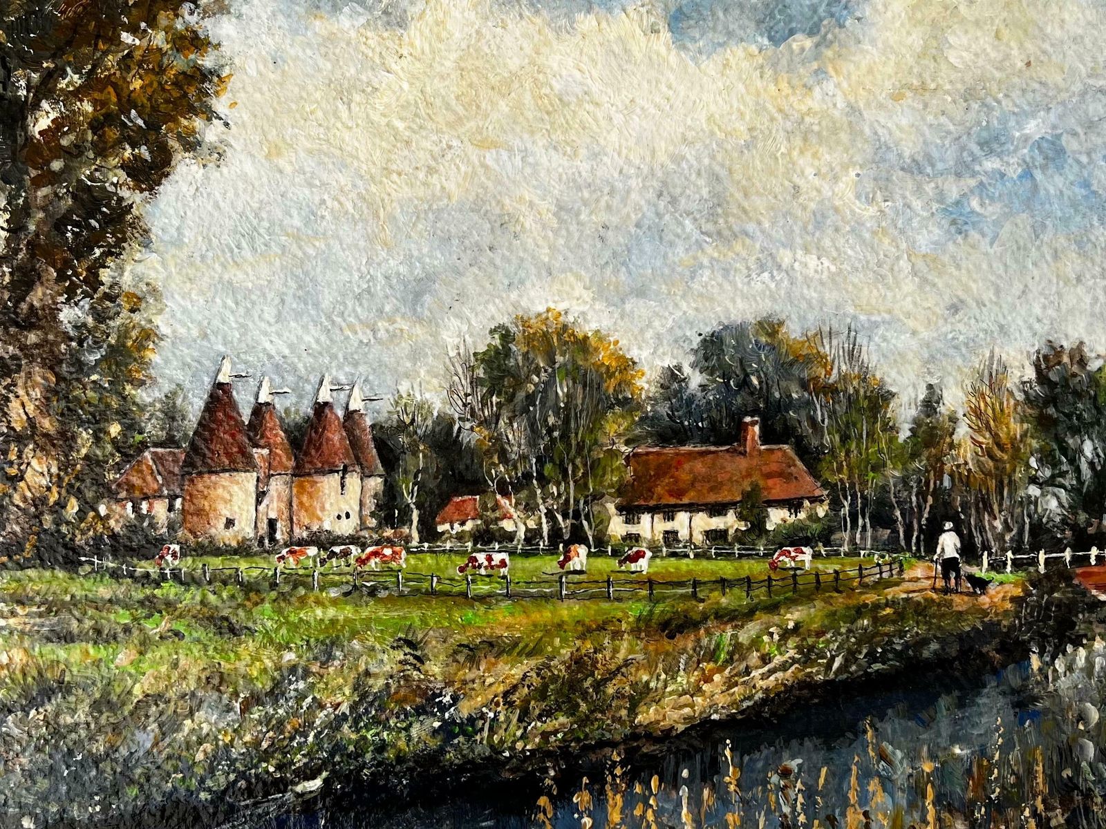 Norman A Olleya Warm September River Overlooking Cattle At Kentish Farm photo furniture
