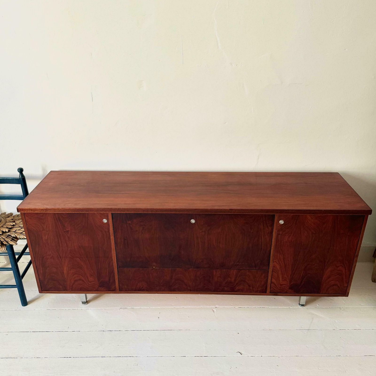 1970s Retro Rosewood And Chrome Gordon Russell Sideboard photo for sale
