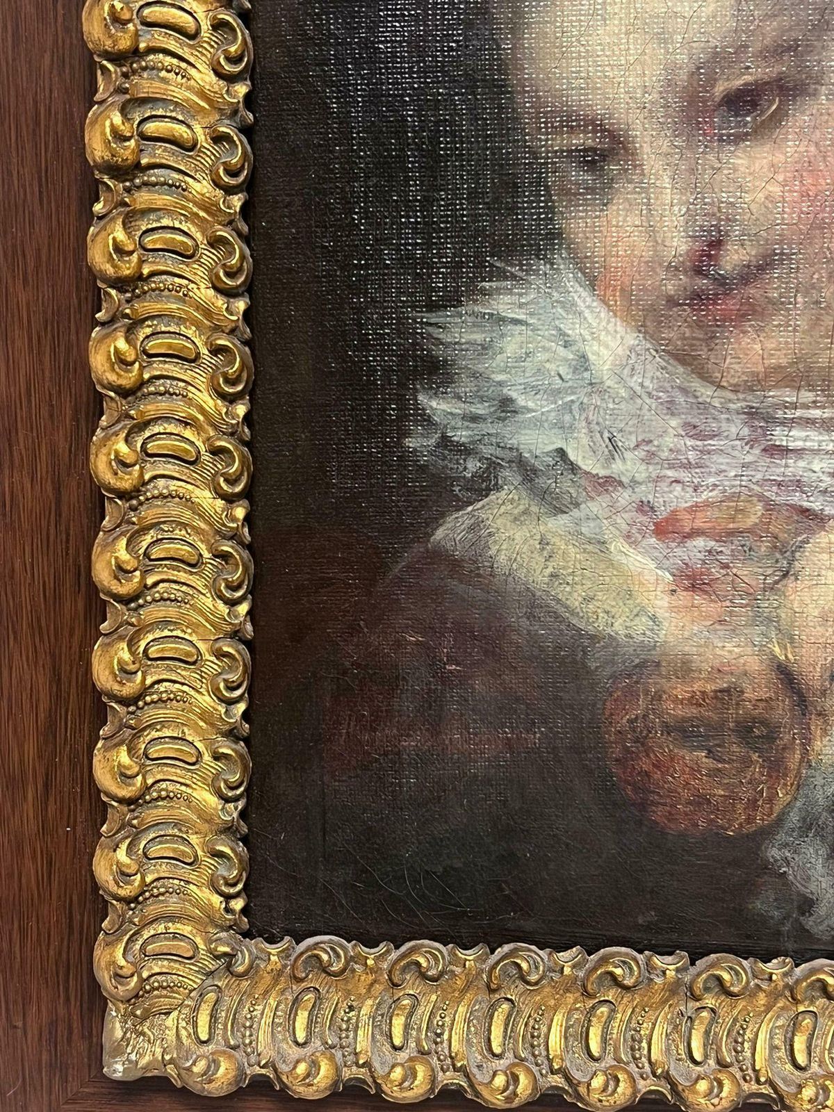 French Rococo18th Century French Rococo Period Portrait Of Women Oil Painting On Canvas18th Century photo Art
