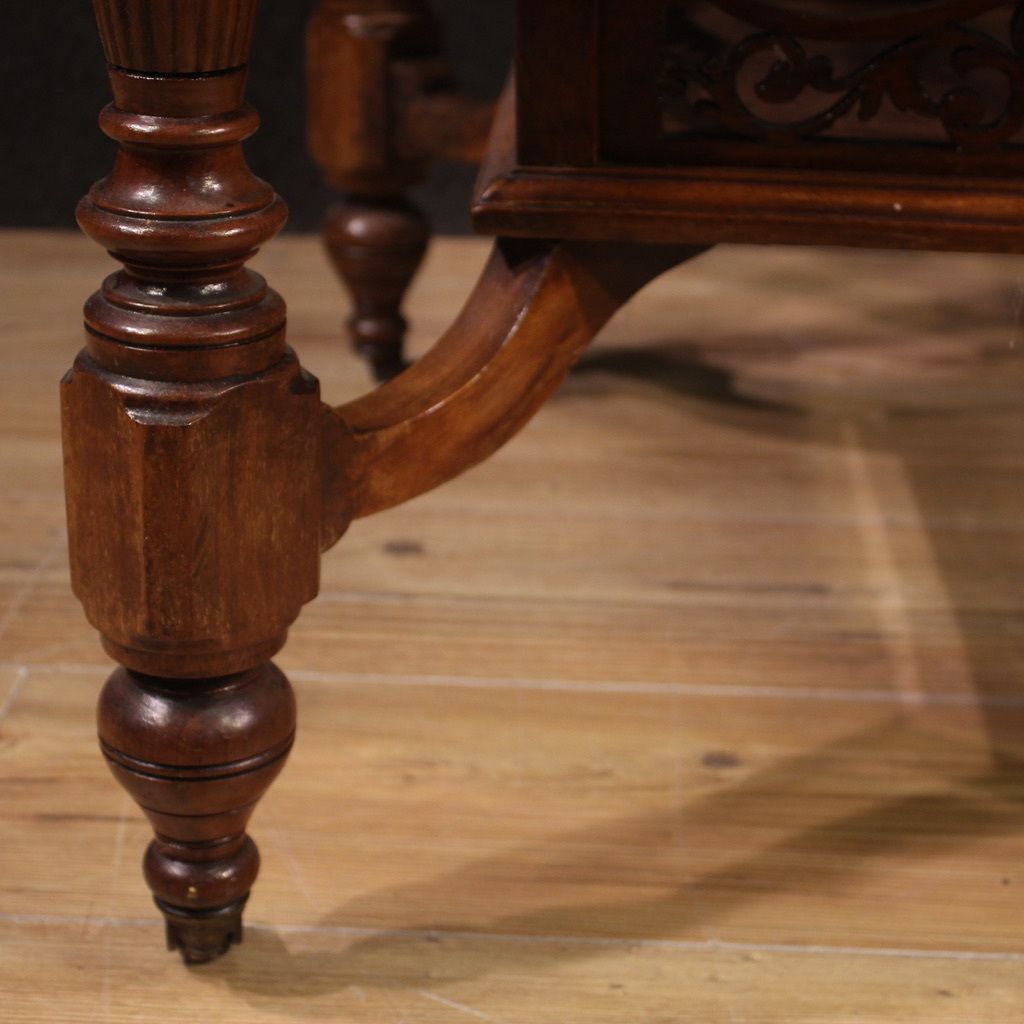 20th Century Octagonal Inlaid Wood Table photo Furniture