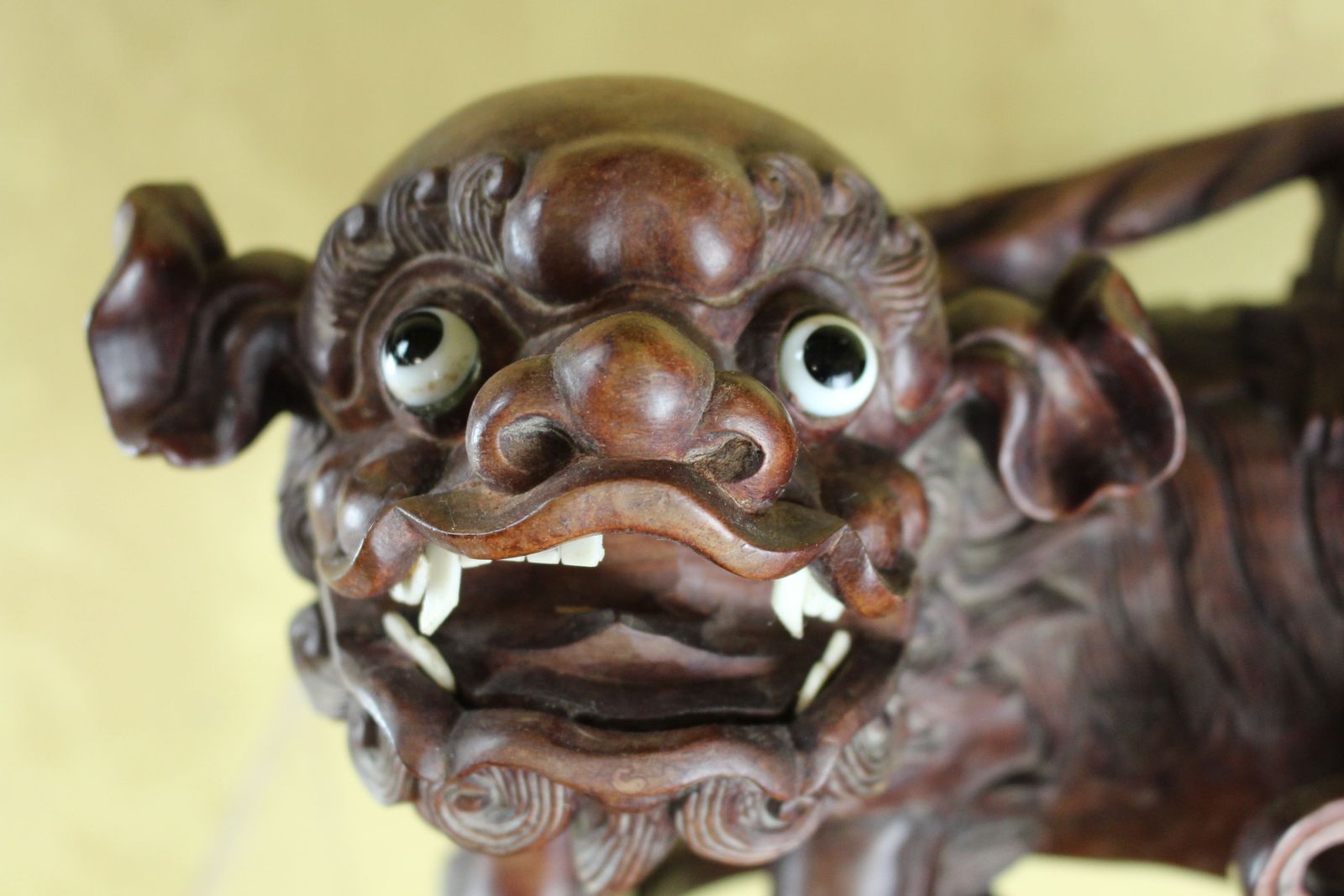 Early 20th Century Japanese Carved Dog Of Fo photo for sale