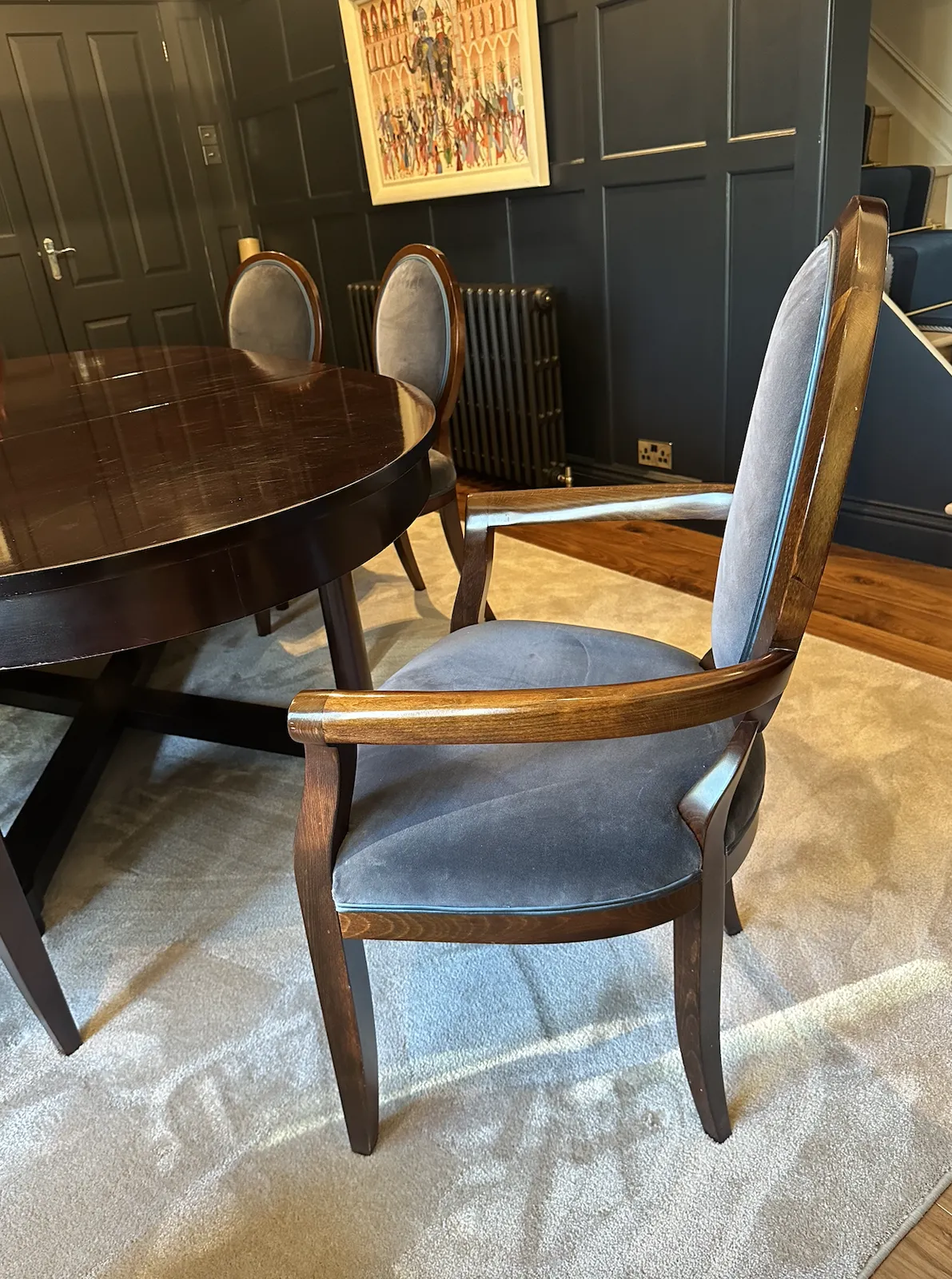 Baker Furniture Oval Dining Table With Chairs photo 5000.0