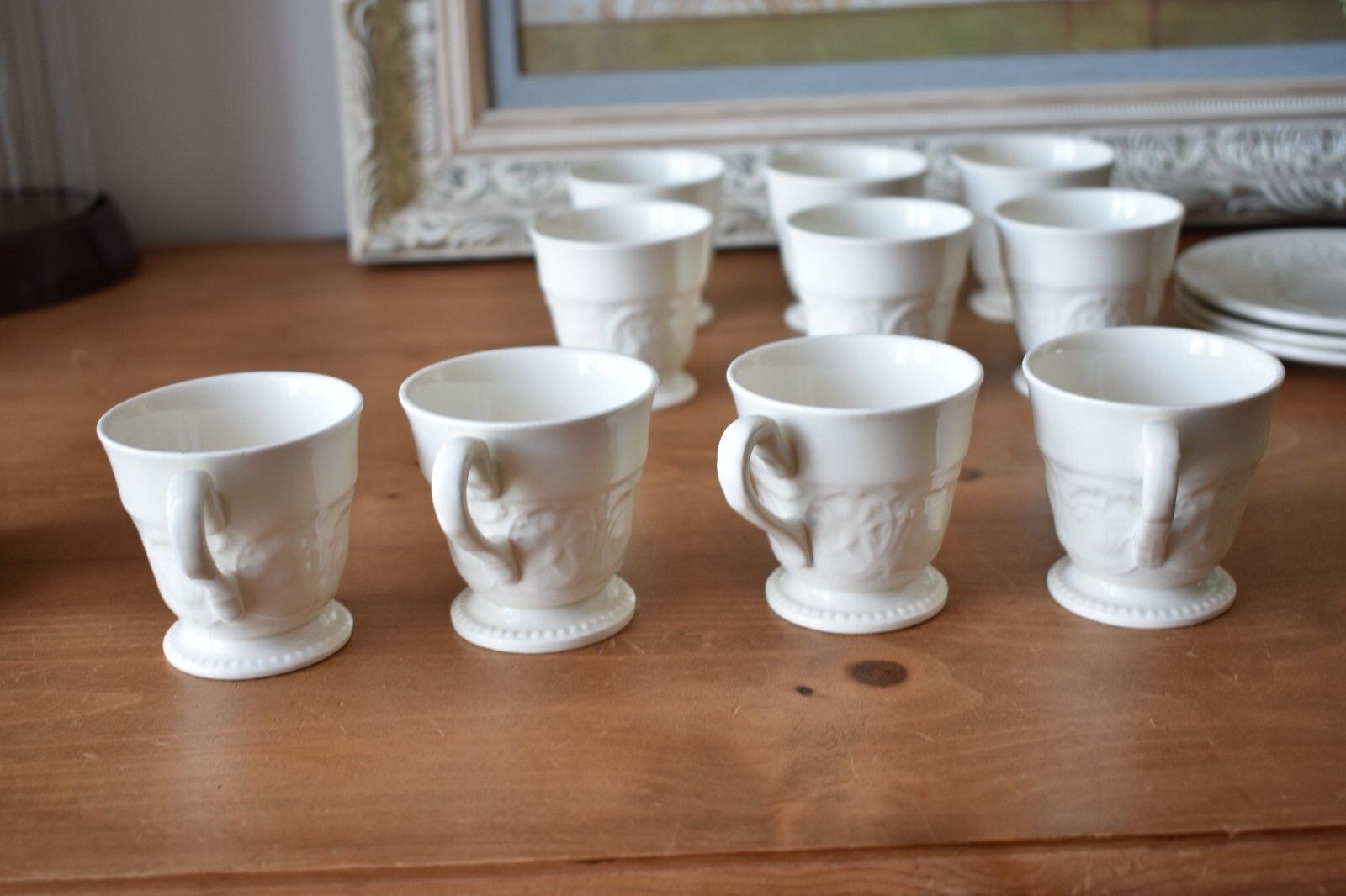 Home Decor Wedgwood Etruria & Barlaston 'Patrician' Cup & Saucer Set & Coffee Pot 21 Pieces photo