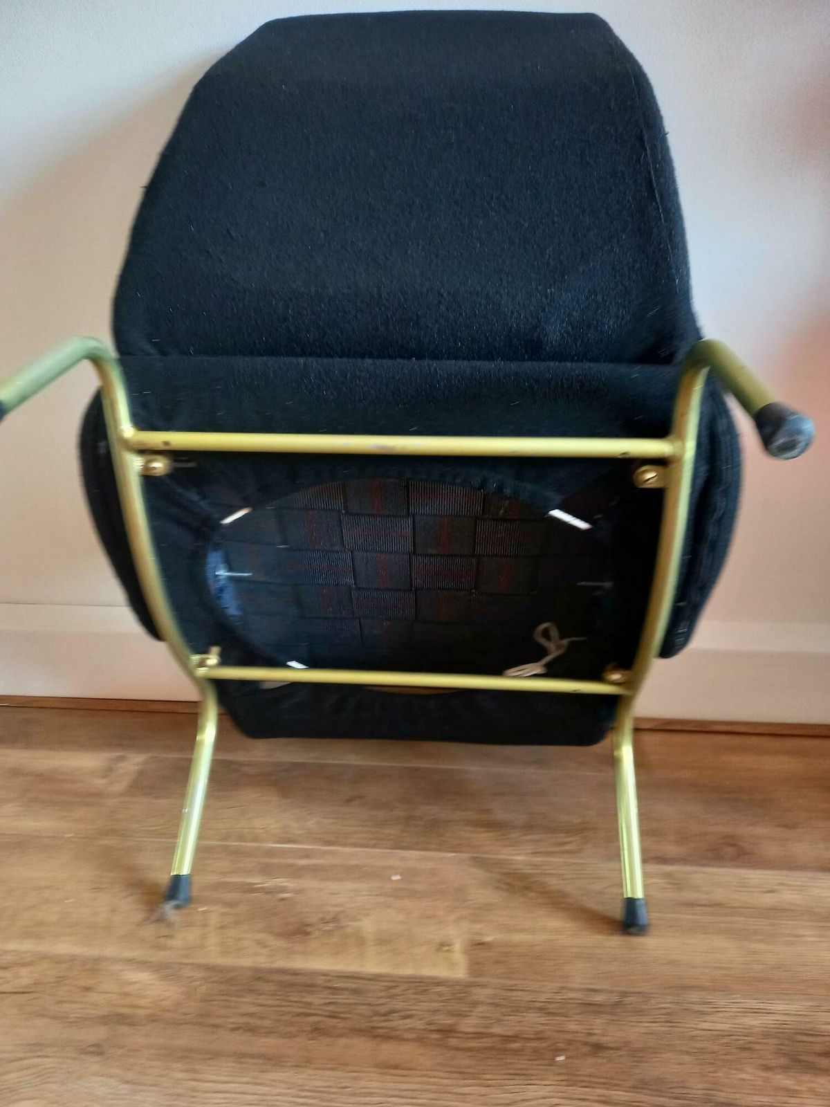 Vintage Black Erberto Carboni  Delfino Chair. 1950's. photo vinterior