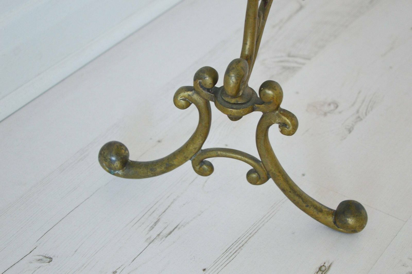 Rare Victorian Brass Mirrored Fire Screen With Hand Painted Flowers On Bevelled Mirror photo buy