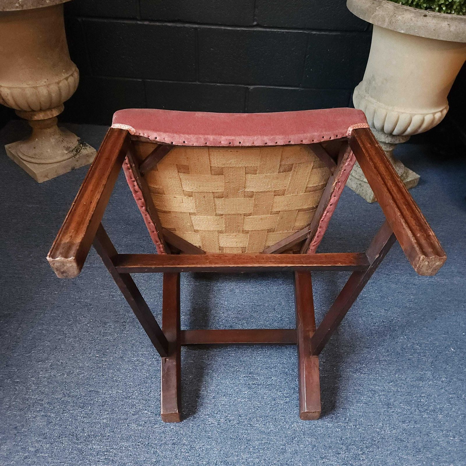 photo for sale Set Of Six George III 'Wavy' Ladderback Mahogany Dining Chairs