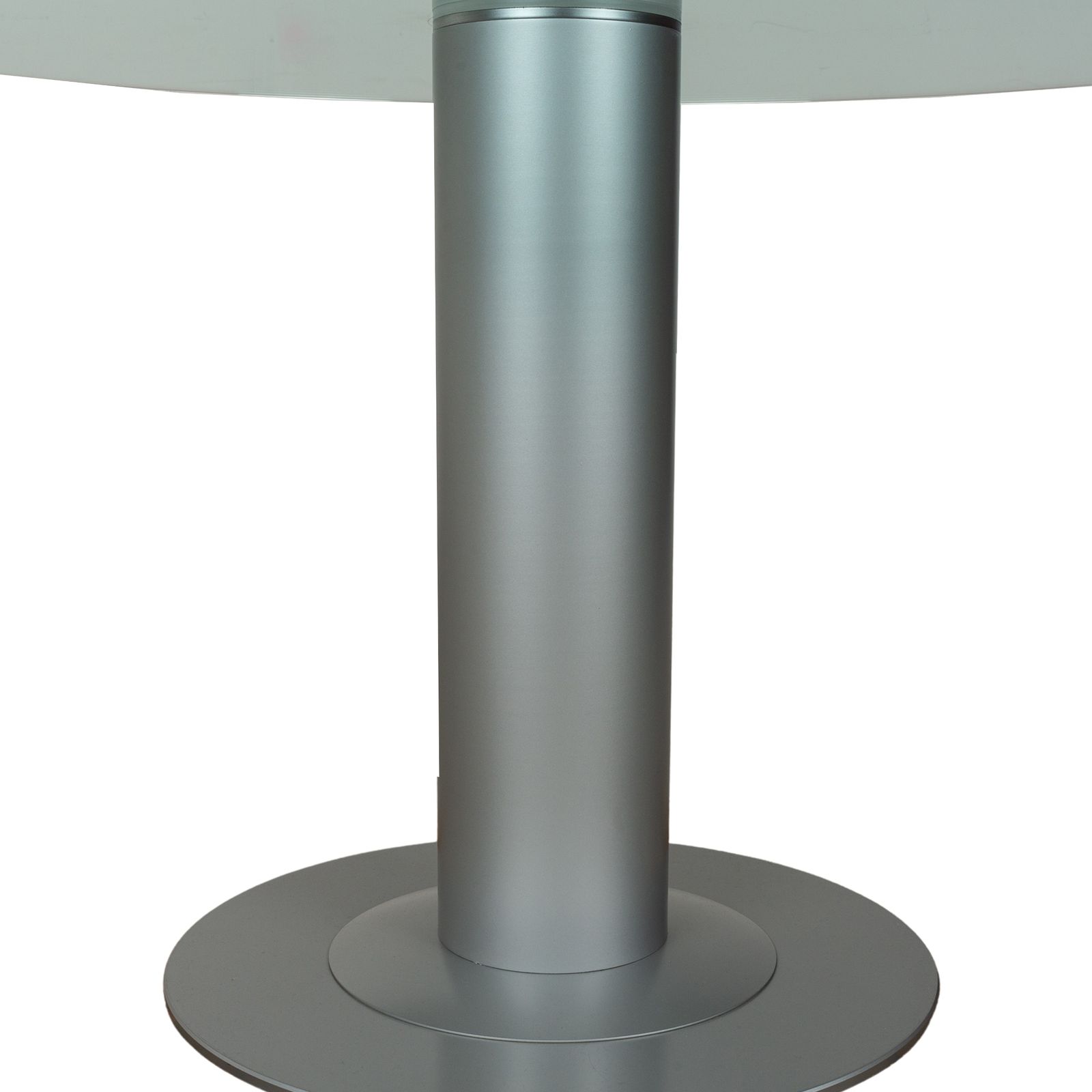 Bacher Castro Glass Dining Table Silver 130 X 130 X 73 Cm photo vinterior